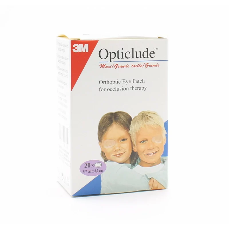 3M Opticlude Pansements Orthoptiques pour Adultes 5,7cmX8,2cm X20 - Univers Pharmacie