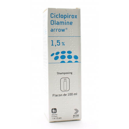 Ciclopirox Olamine Arrow 1,5% Shampooing 100ml - Univers Pharmacie