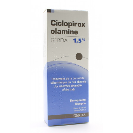 Ciclopirox Olamine Gerda 1,5% Shampooing 100ml - Univers Pharmacie