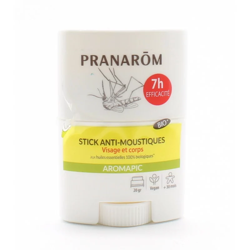 Pranarôm Aromapic Bio Stick Anti-moustiques 20g - Univers Pharmacie