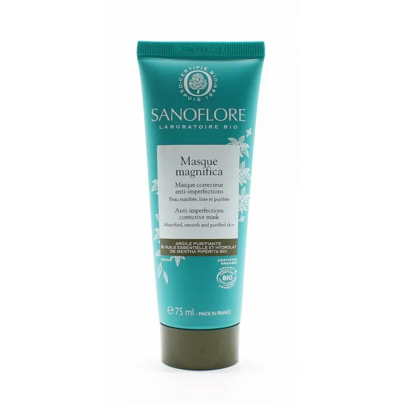 Sanoflore Masque Magnifica Correcteur Anti-imperfections 75ml - Univers Pharmacie