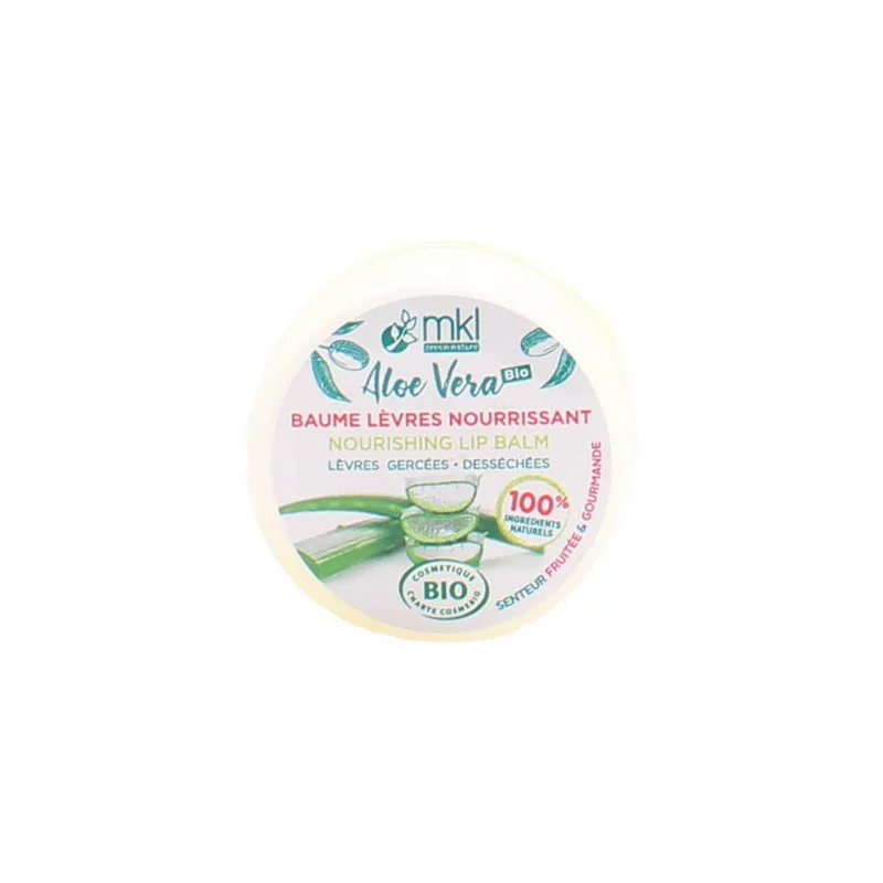 MKL Baume Lèvres Nourrissant Aloe Vera Bio 10ml - Univers Pharmacie