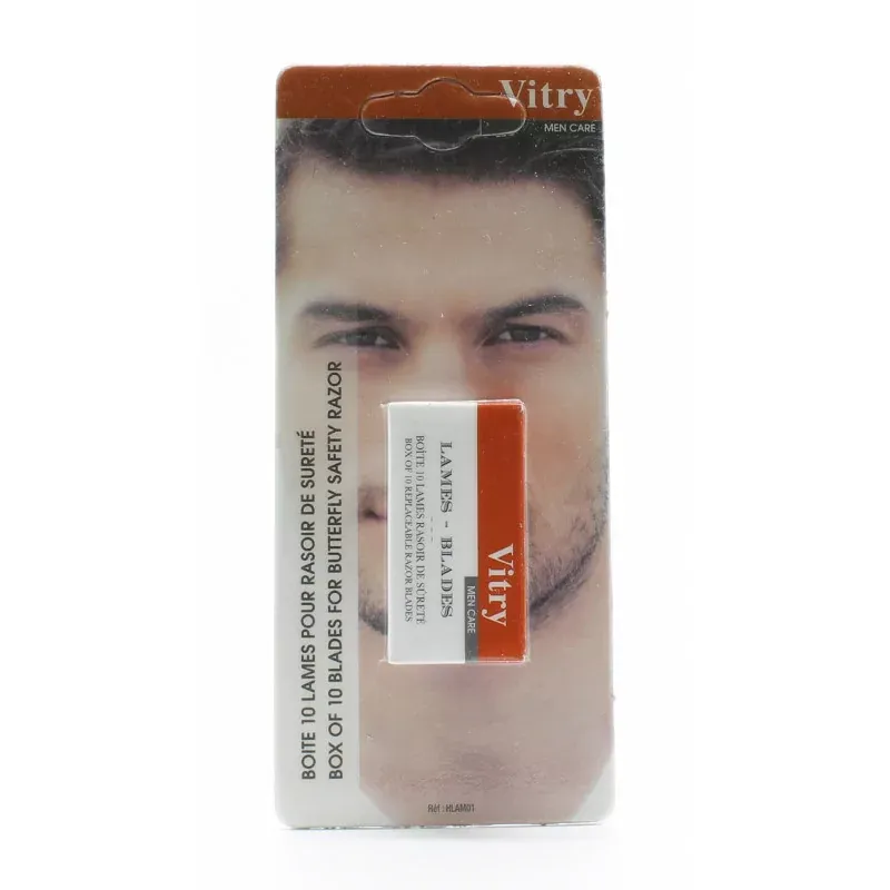 Vitry Men Care Lames pour Rasoir de Sûreté X10 - Univers Pharmacie