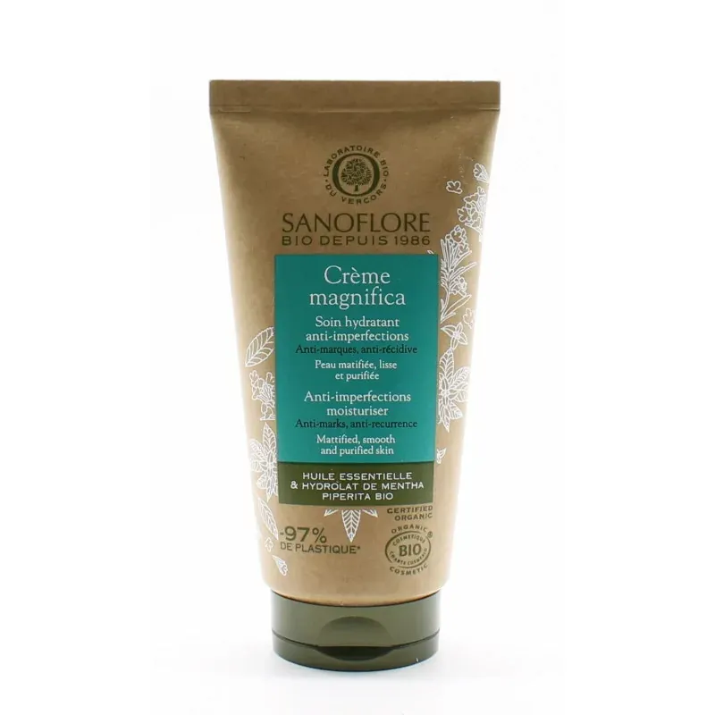 Sanoflore Crème Magnifica Hydratant Anti-imperfections Bio 50ml - Univers Pharmacie