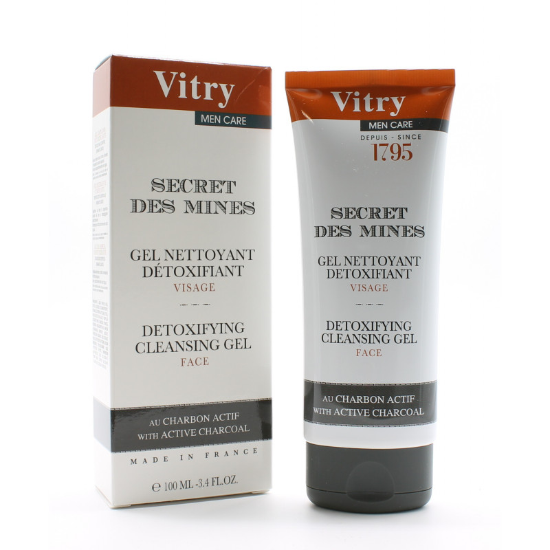 Vitry Men Care Secret des Mines Gel Nettoyant Détoxifiant 100ml - Univers Pharmacie Vitry Men Care Secret des Mines Gel Nettoyant Détoxifiant 100ml - Univers Pharmacie