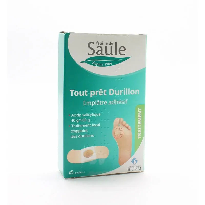 Feuille de Saule Tout Prêt Durillon Emplâtre Adhésif X5 - Univers Pharmacie