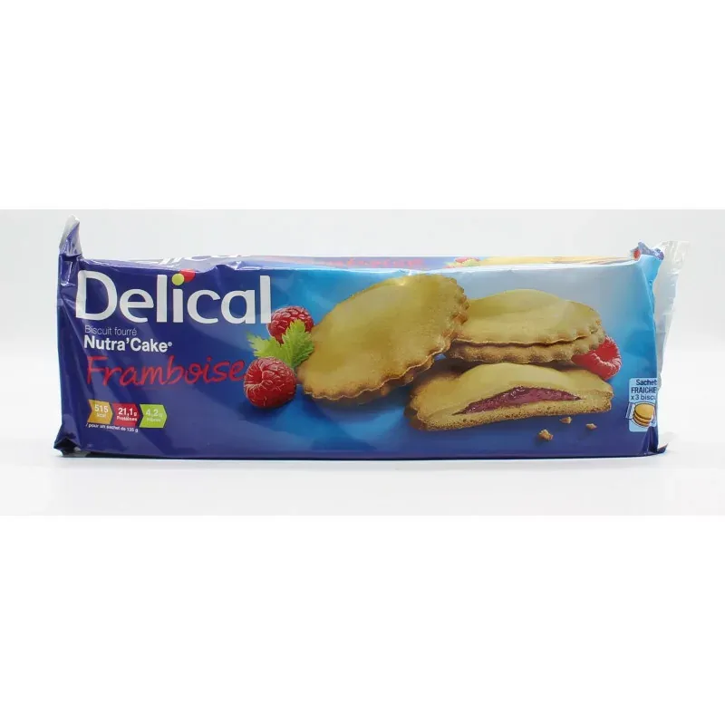 Delical Nutra'Cake Framboise 405g - Univers Pharmacie