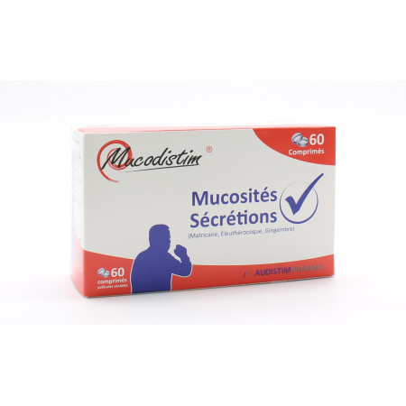Mucodistim Mucosités Sécrétions 60 comprimés - Univers Pharmacie