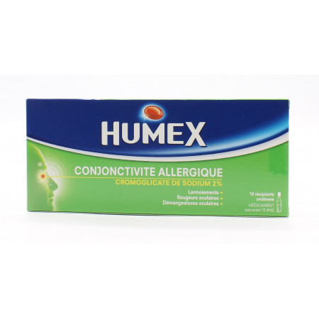 Humex Conjonctivite Allergique 2% 10 unidoses - Univers Pharmacie