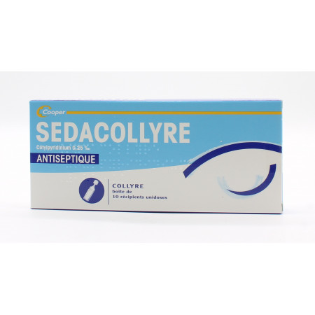 Sedacollyre Cetylpyridinium 0,25% Antiseptique 10...