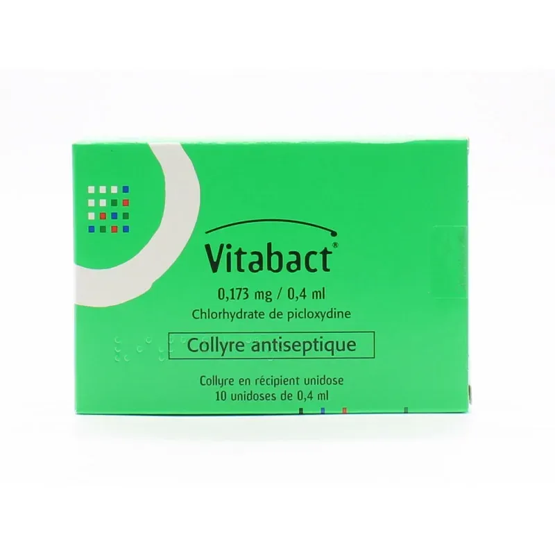 Vitabact 0,173 mg/0,4 ml collyre 10 unidoses - Univers Pharmacie Vitabact 0,173 mg/0,4 ml collyre 10 unidoses - Univers Pharmacie