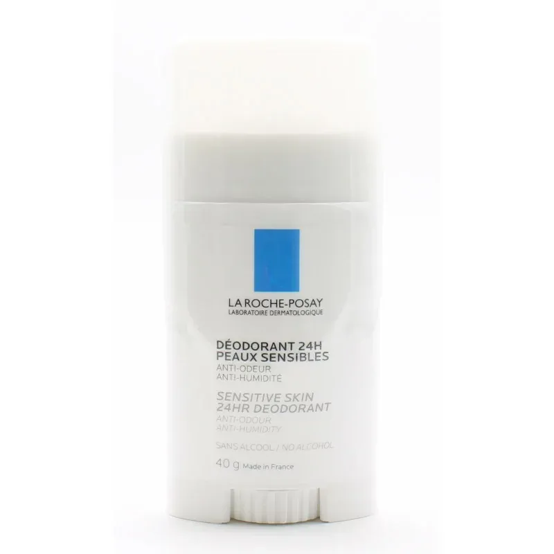 La Roche-Posay Stick Déodorant 24h Peaux Sensibles 40g - Univers Pharmacie