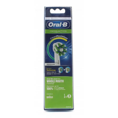 Oral-B Cross Action Brossettes X3 - Univers Pharmacie