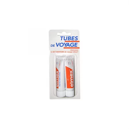 Dentifrice Elmex Anti-caries Tubes de Voyage 2X12 ml