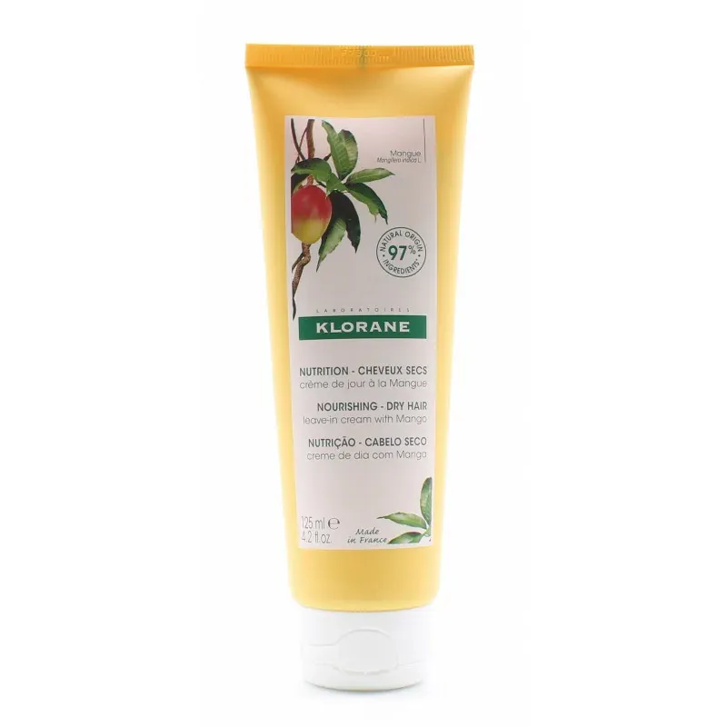 Klorane Nutrition Cheveux Secs Crème de Jour à la Mangue 125ml - Univers Pharmacie