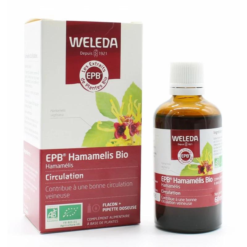 Weleda EPB Hamamelis Bio Circulation 60ml - Univers Pharmacie