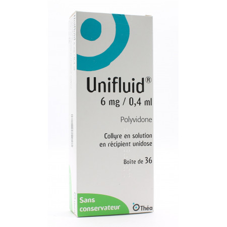 Unifluid 6mg/0,4ml Collyre en Solution 36 unidoses - Univers Pharmacie