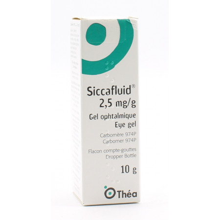 Siccafluid 2,5mg/g Gel Ophtalmique 10g - Univers Pharmacie