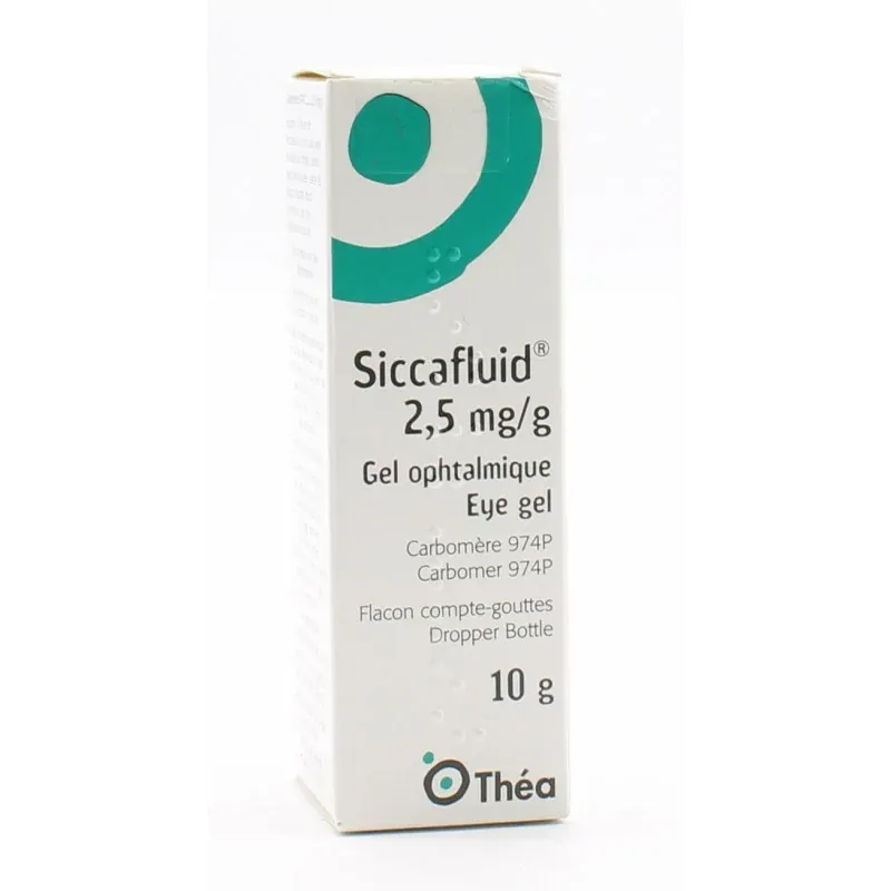 Siccafluid 2,5mg/g Gel Ophtalmique 10g - Univers Pharmacie