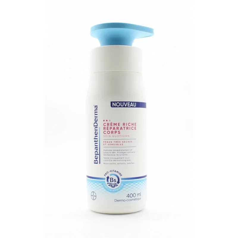 BepanthenDerma Crème Riche Réparatrice Corps 400ml - Univers Pharmacie