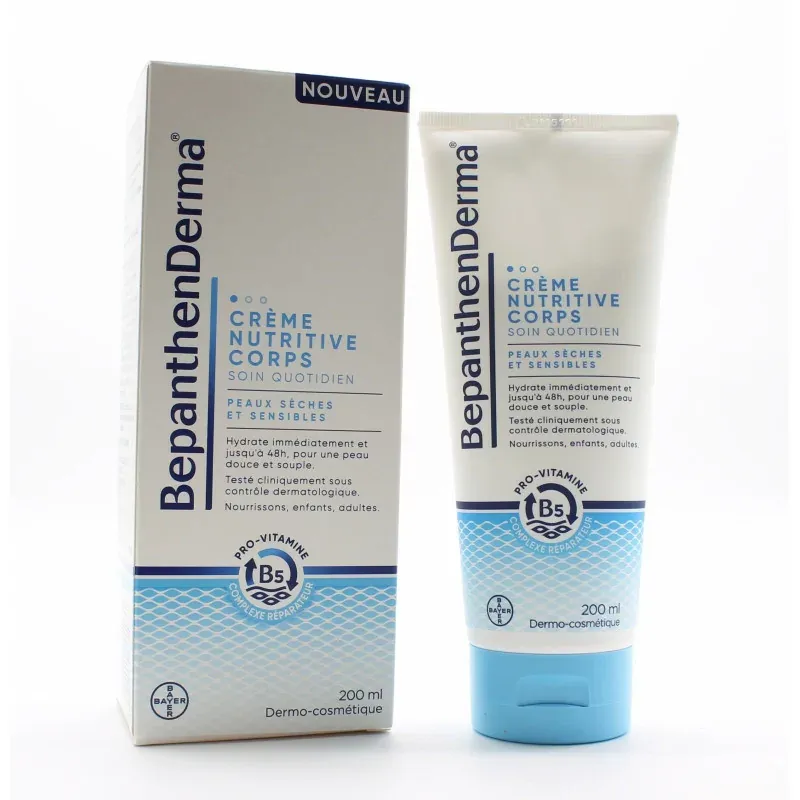 BepanthenDerma Crème Nutritive Corps 200ml - Univers Pharmacie