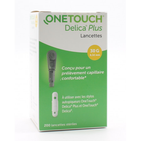 OneTouch Delica Plus Lancettes X200 - Univers Pharmacie