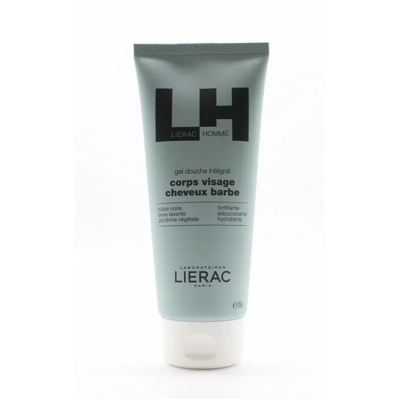 Lierac Homme Gel Douche Intégral Corps Visage Cheveux Barbe 200ml - Univers Pharmacie