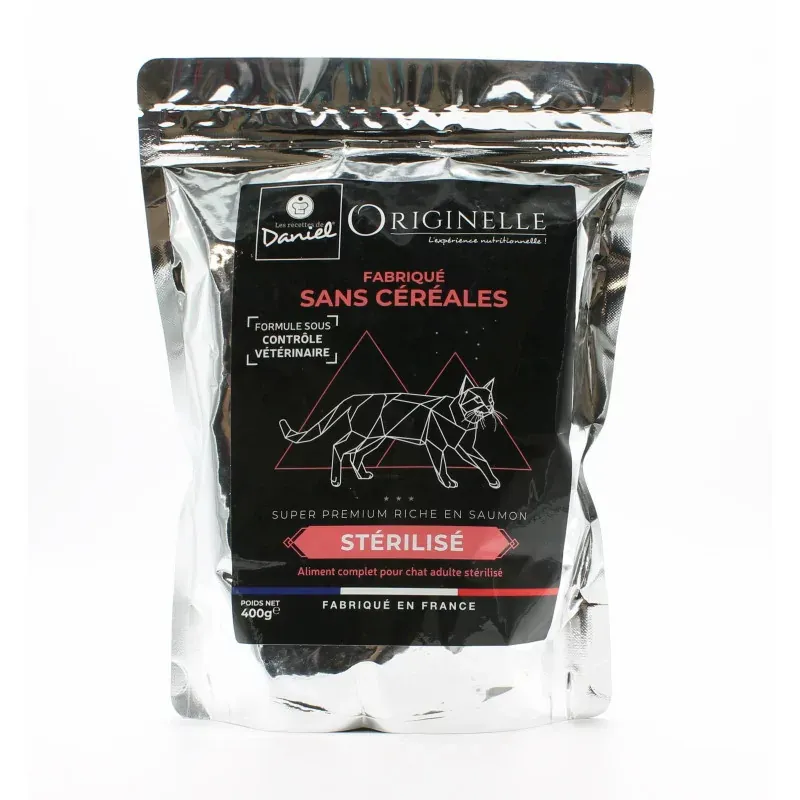 Originelle Croquettes Chats Stérilisés Saumon 400g - Univers Pharmacie