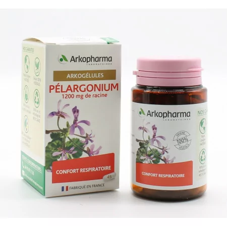 Arkopharma Arkogélules Pélargonium 45 gélules - Univers Pharmacie