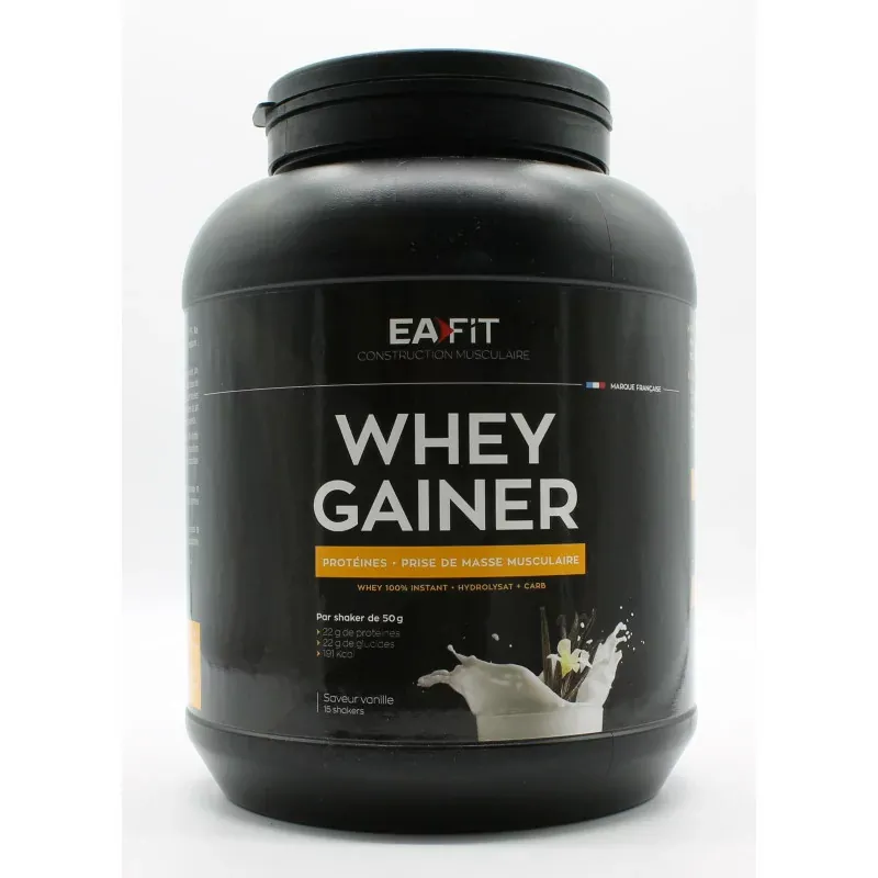 EaFit Whey Gainer Saveur Vanille 750g - Univers Pharmacie
