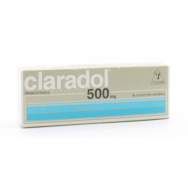 Claradol 500mg 16 comprimés sécables - Univers Pharmacie