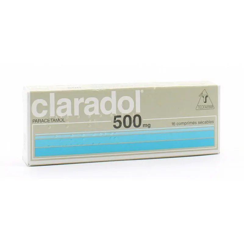 Claradol 500mg 16 comprimés sécables  - Univers Pharmacie