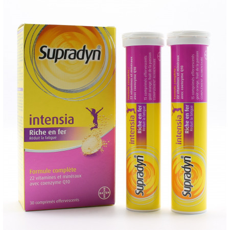 Supradyn Intensia 30 comprimés effervescents - Univers Pharmacie