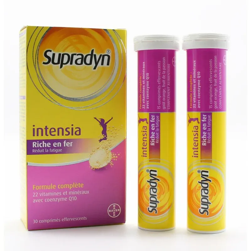 Supradyn Intensia 30 comprimés effervescents - Univers Pharmacie