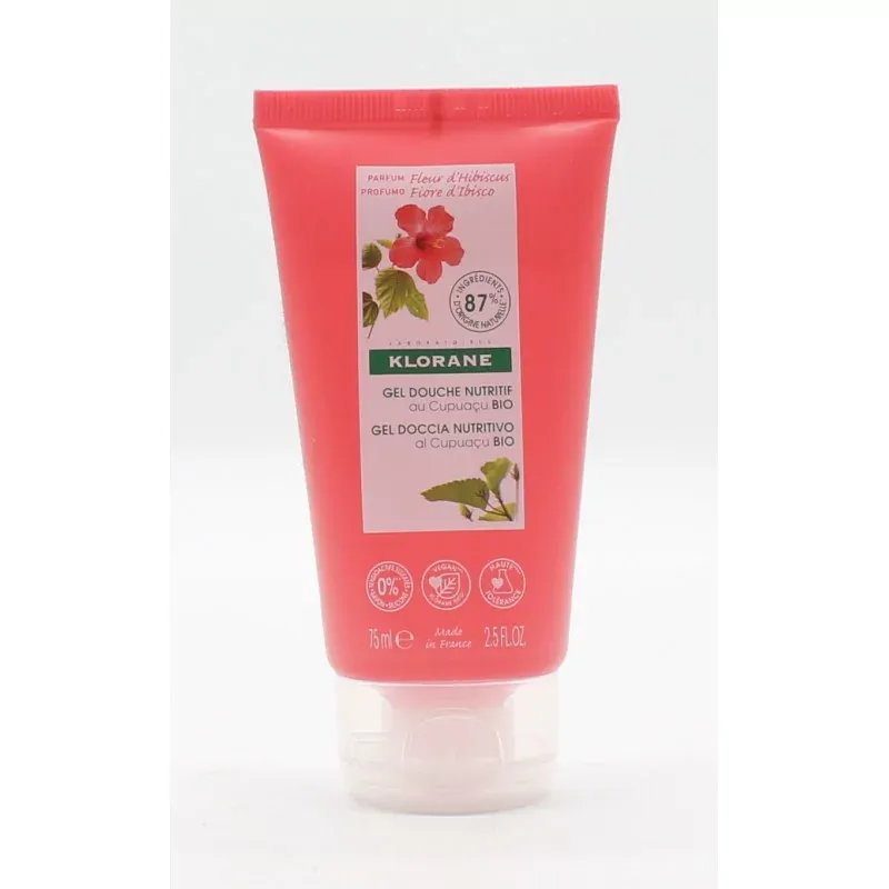 Klorane Gel Douche Nutritif Fleur d'Hibiscus 75ml - Univers Pharmacie