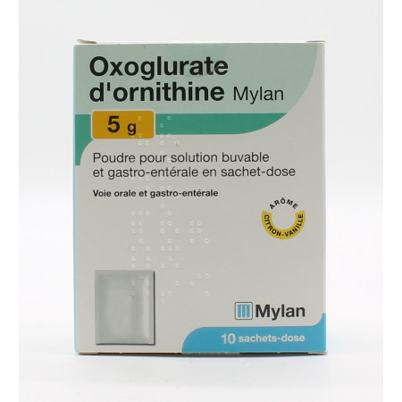 Oxoglurate d'Ornithine Mylan 5g 10 sachets-dose - Univers Pharmacie