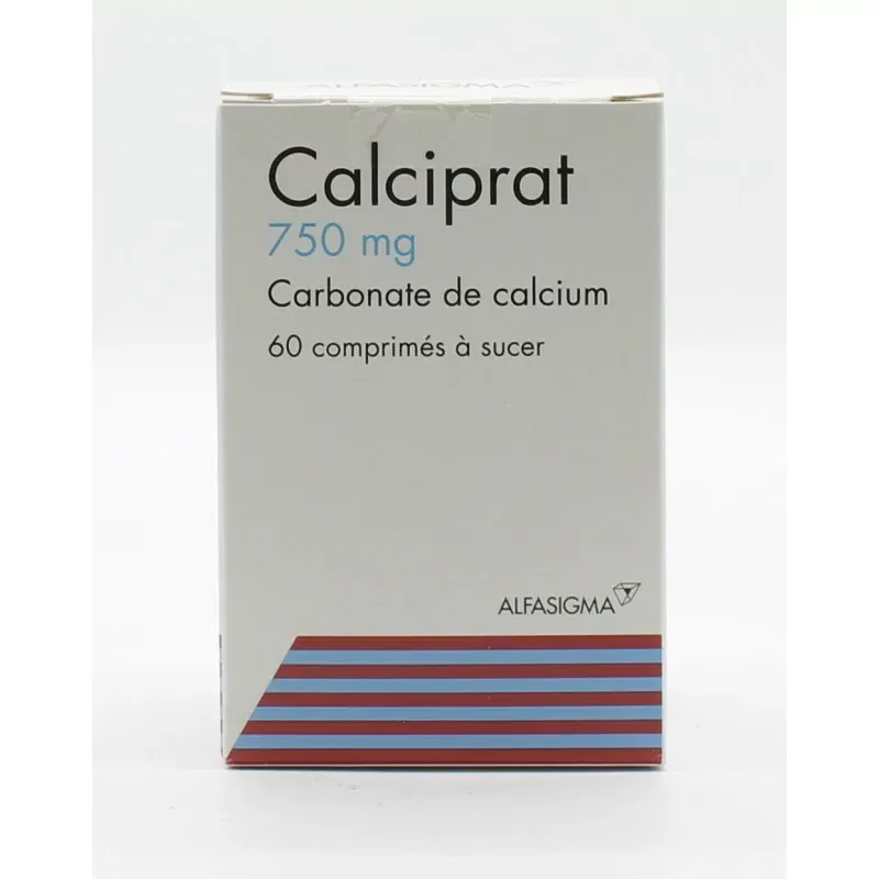 Calciprat 750mg 60 comprimés - Univers Pharmacie