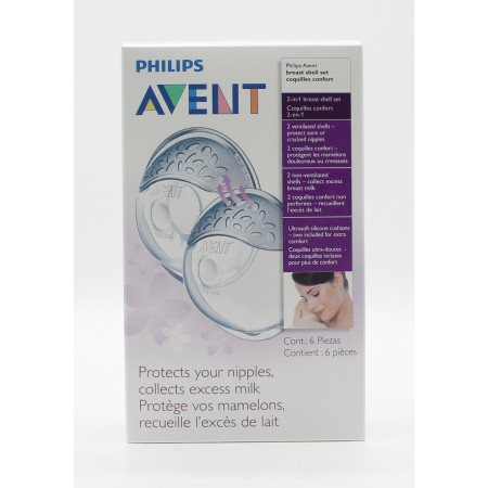 Philips Avent Coquilles Confort X6 - Univers Pharmacie