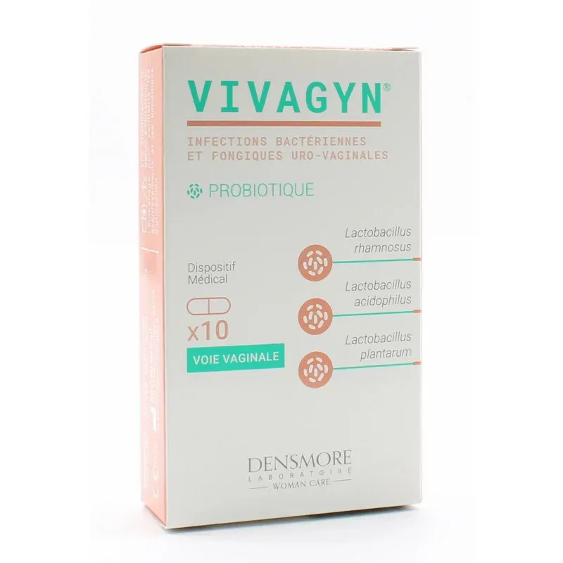 Vivagyn Probiotique Voie Vaginale 10 gélules - Univers Pharmacie