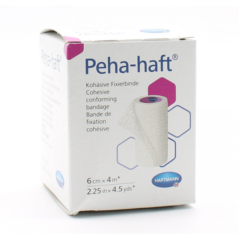 Peha-haft Bande de Fixation Cohésive 6cmX4m - Univers Pharmacie