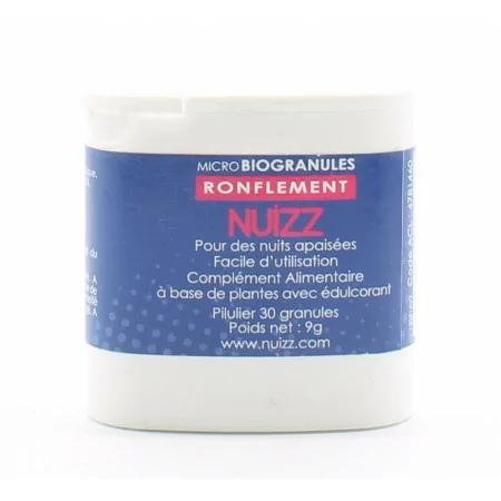 Nuizz Ronflement 30 granules - Univers Pharmacie