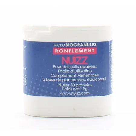 Nuizz Ronflement 30 granules - Univers Pharmacie
