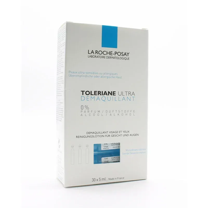 La Roche-Posay Toleriane Ultra Démaquillant unidoses 30X5ml - Univers Pharmacie