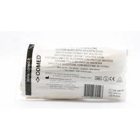 Comed Bâtonnets Écouvillons Bois X100 - Univers Pharmacie