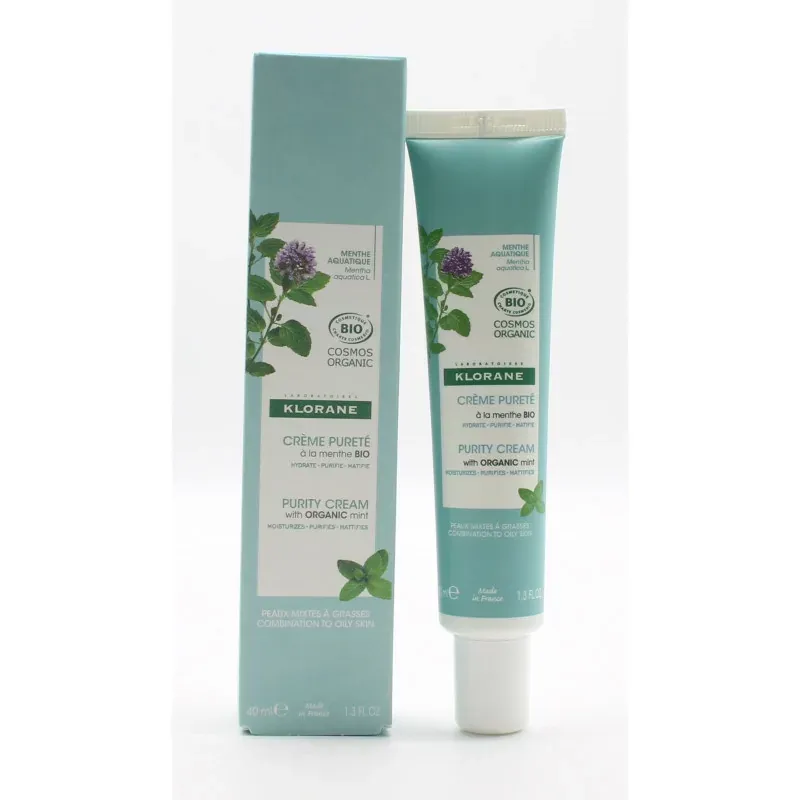Klorane Crème Pureté à la Menthe Bio 40ml - Univers Pharmacie