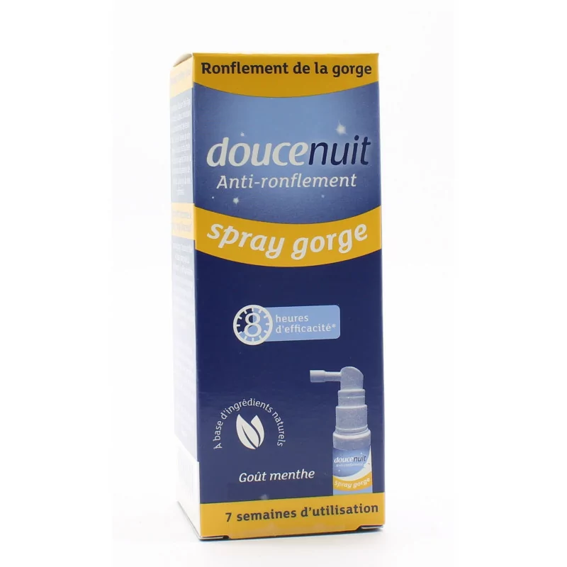 Douce Nuit Spray Gorge Anti-ronflement 23,5ml - Univers Pharmacie
