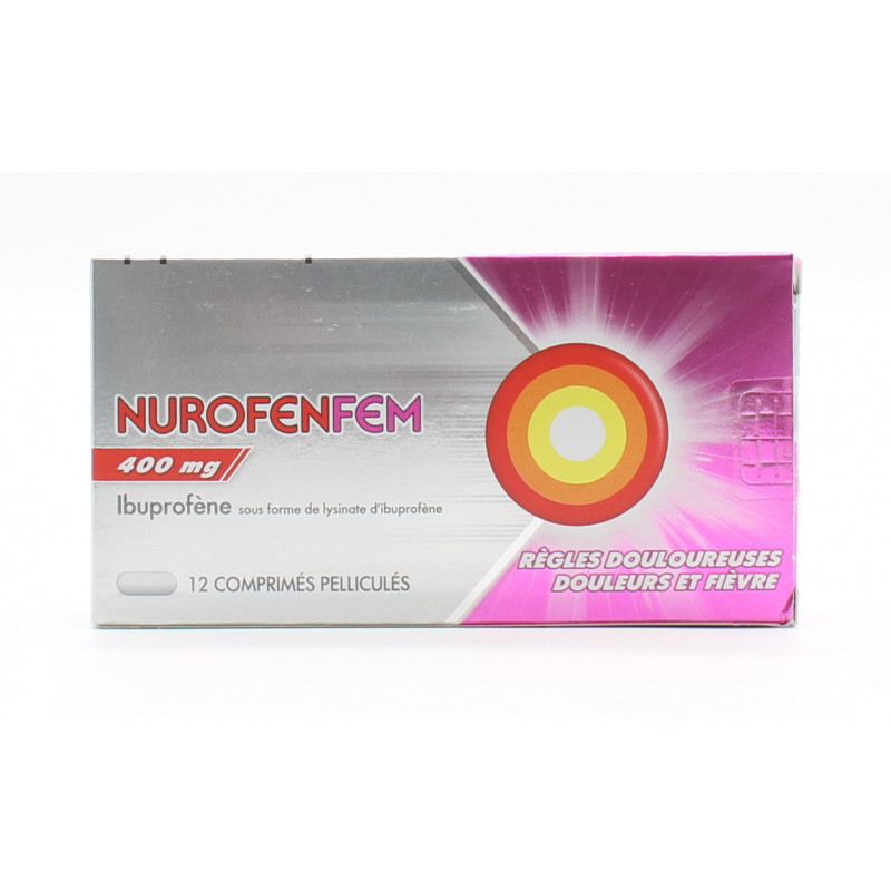 NurofenFem 400mg 12 comprimés - Univers Pharmacie