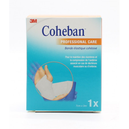 3M Coheban Bande Elastique Cohésive Blanc 7cmX3m - Univers Pharmacie