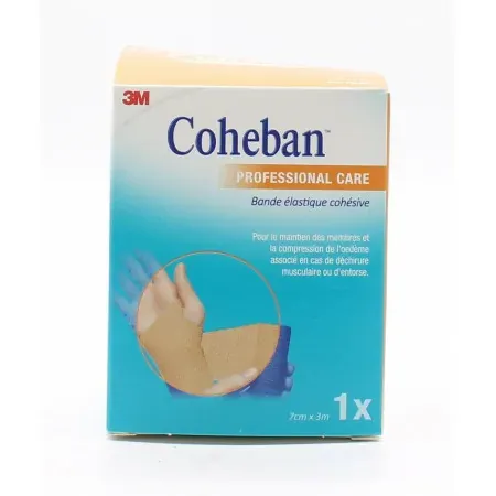 3M Coheban Bande Elastique Cohésive Chair 7cmX3m - Univers Pharmacie