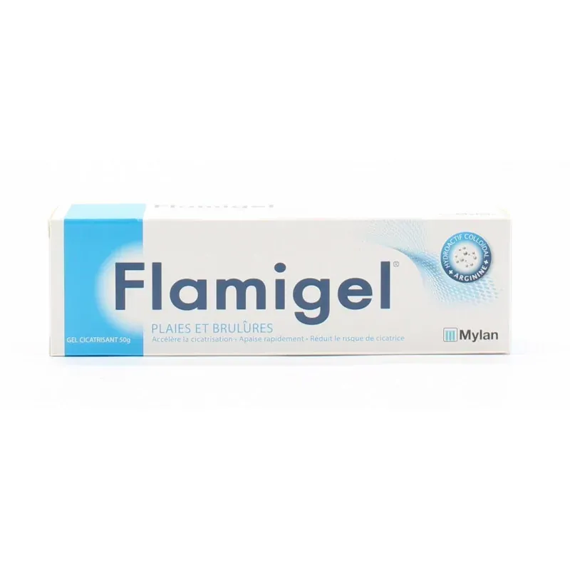 Flamigel Gel Cicatrisant Plaies et Brûlures 50g - Univers Pharmacie Flamigel Gel Cicatrisant Plaies et Brûlures 50g - Univers Pharmacie